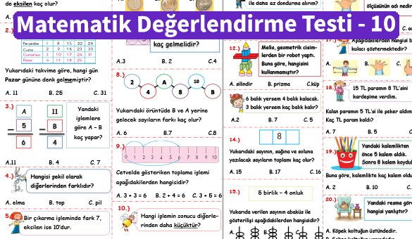 ilkokul_1_Sinif _Matematik_Degerlendirme_Testi_10_Ornek_Resim