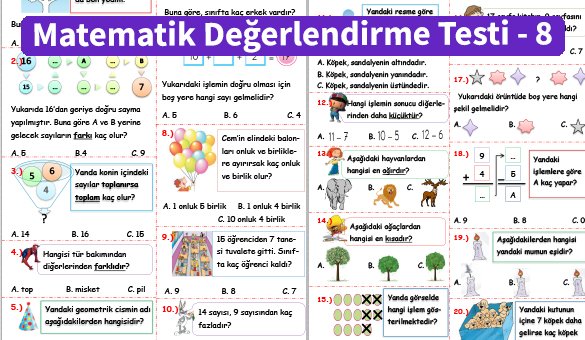 ilkokul_1_Sinif _Matematik_Degerlendirme_Testi_8_Ornek_Resim