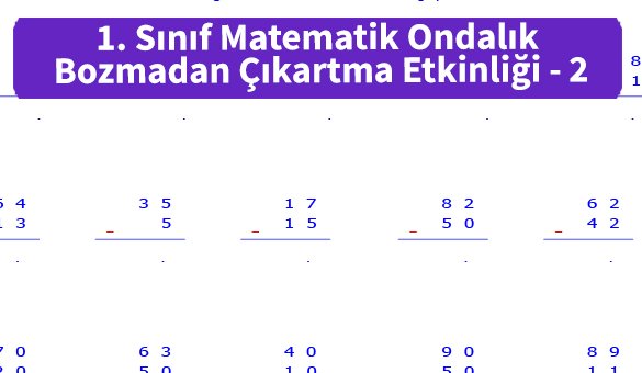 ilkokul_1_Sinif_Matematk_Ondalik_Bozmadan_Cikartma_Etkinligi_2_ornek_Resim