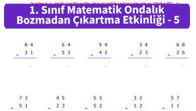 ilkokul_1_Sinif_Matematk_Ondalik_Bozmadan_Cikartma_Etkinligi_5_ornek_resim