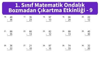 ilkokul_1_Sinif_Matematk_Ondalik_Bozmadan_Cikartma_Etkinligi_9_ornek_resim