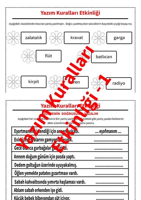 Çiçeğini Boyayalım