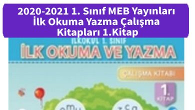 2020 2021 1 Sinif MEB Yayinlari ilk Okuma Yazma Calisma Kitaplari 1 Kitap kapak 1