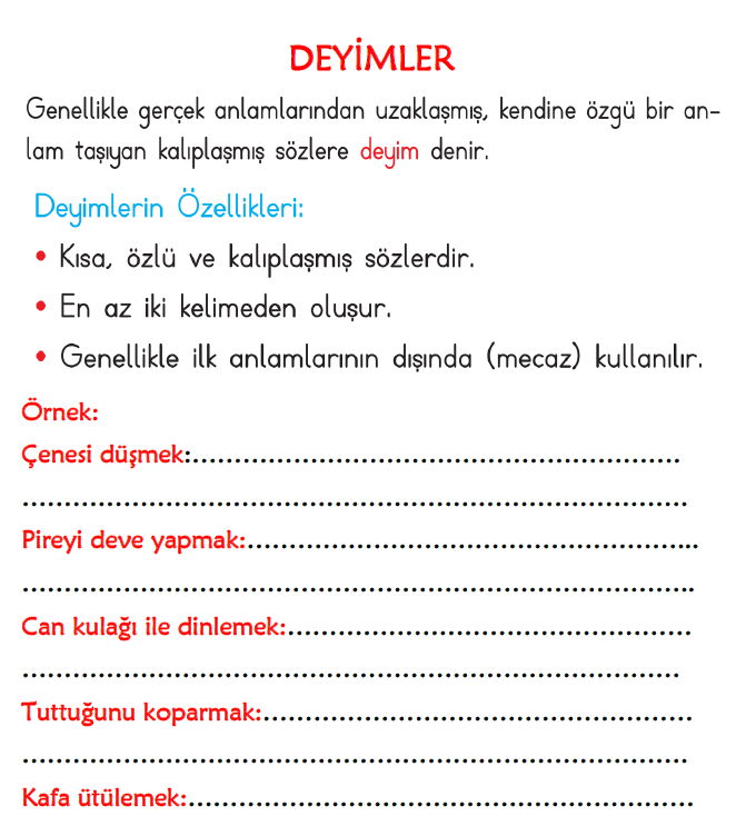 ilkokul-3-sinif-turkce-deyimler-calisma-kagidi