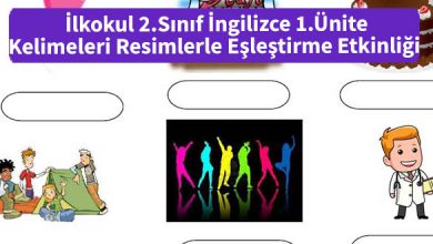 ilkokul_2_Sinif_ingilizce_1_Unite_Kelimeleri_Resimlerle_Eslestirme_Etkinligi