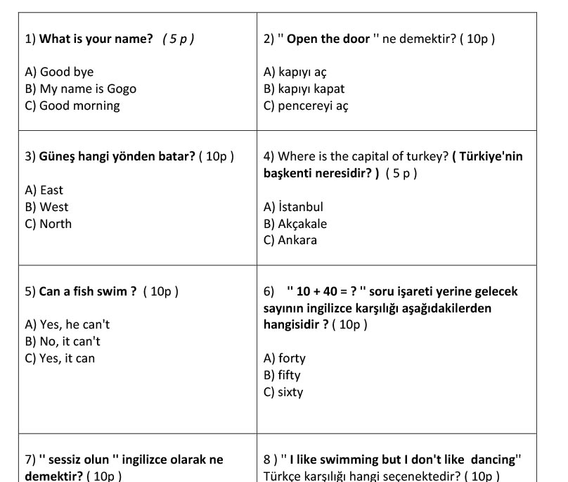 ilkokul_4_Sinif_ingilizce_1_Donem_2_Yazili_Sorulari_11