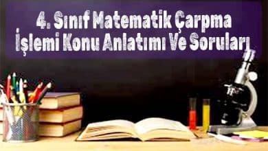 4. Sınıf Matematik Çarpma İşlemi Konu Anlatımı Ve Soruları - İndir