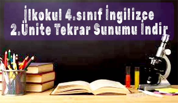 İlkokul 4.sınıf İngilizce 2.Ünite Tekrar Sunumu İndir