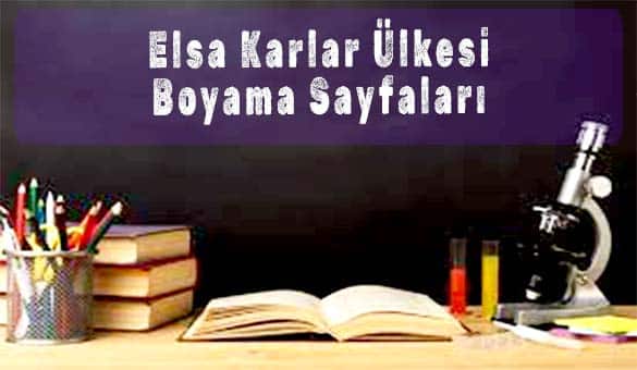 Elsa Karlar Ülkesi Boyama Sayfaları